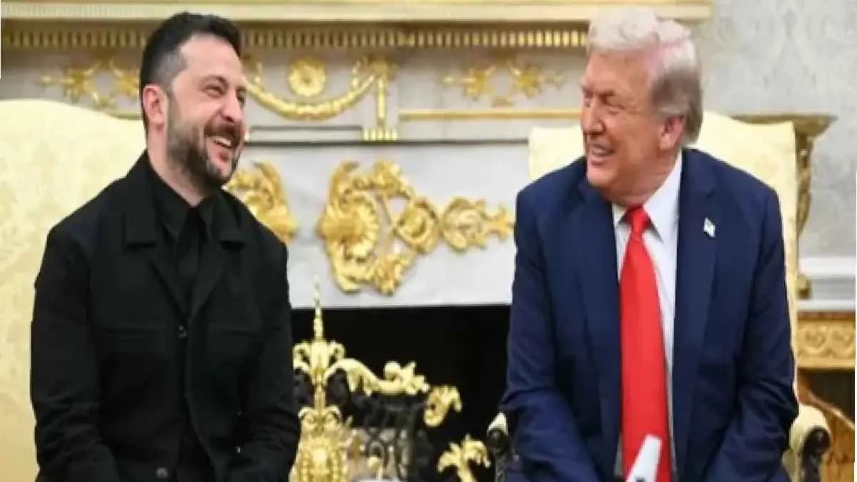 Stylish jacket of Zelensky earns compliments from Donald Trump