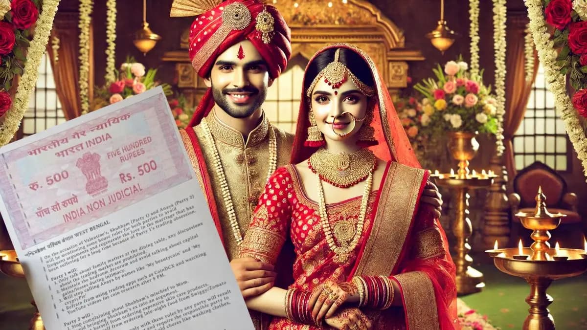 Bengal couple signs legal agreement to regenerate love, internet users find it cute gnr