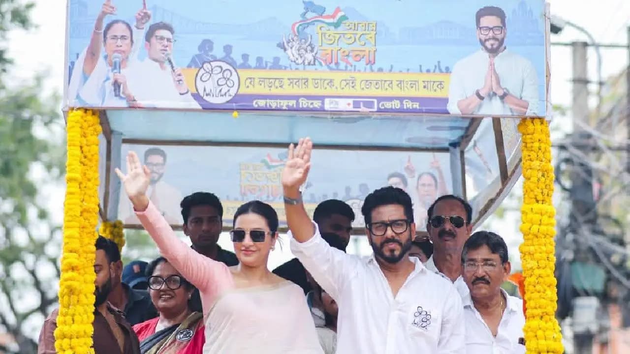 Subhashree Ganguly Joins Raj Chakraborty for TMC Campaign in Barrackpur Ahead of 2026 Polls