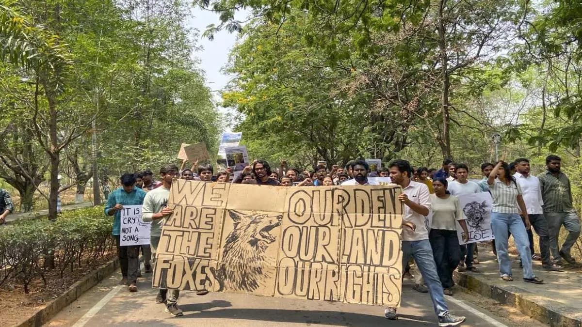 dispute ove hyderabad central university land issue