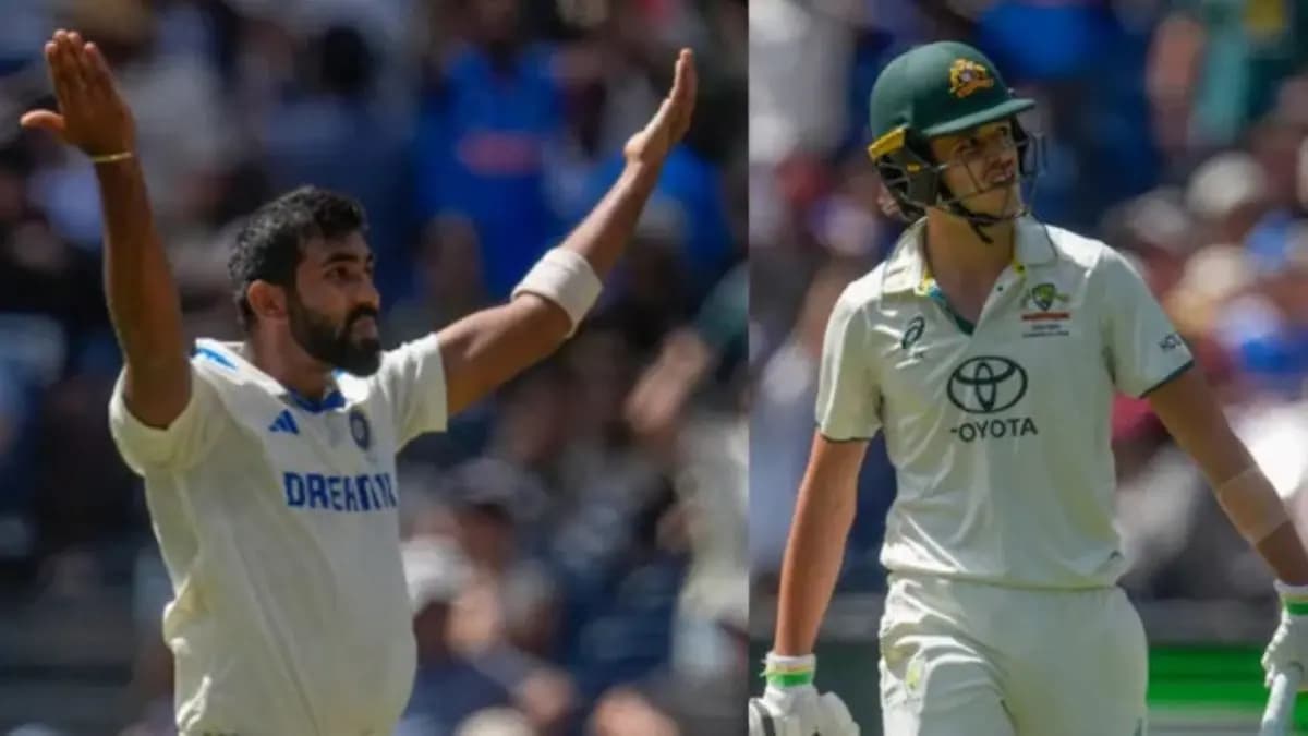  Jasprit Bumrah wins battle against Sam Konstas spt 