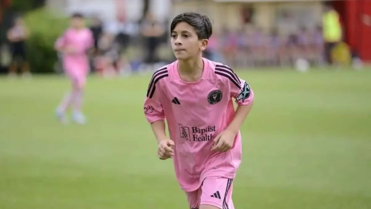  Thiago, son of Lionel Messi, scored 11 goals in one match spt 