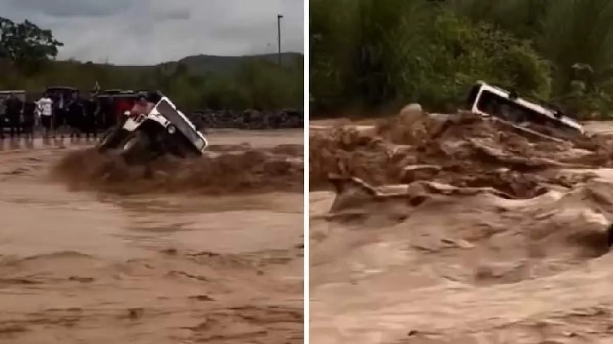 SUV overturns in floodwaters as heavy rain lashes Mohali