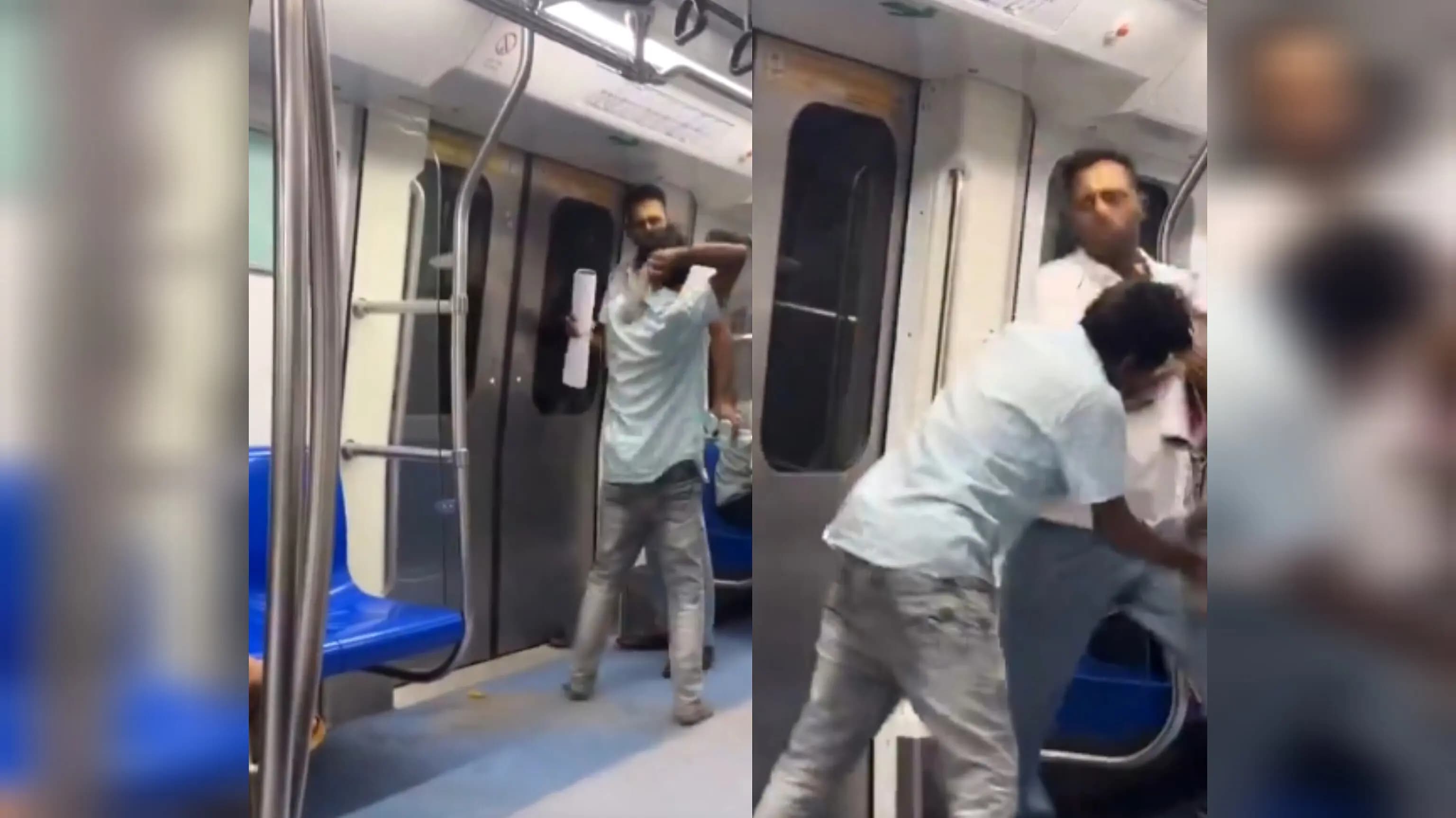 Metro: মেট্রোয় যাচ্ছিলেন নিজেদের গন্তব্যে দিকে। সঙ্গে আরও অনেক সহযাত্রী। তবে আচমকাই বদলে গেল পরিস্থিতি। শান্তিপূর্ন সহাবস্থান বদলে গেল মারামারিতে ।