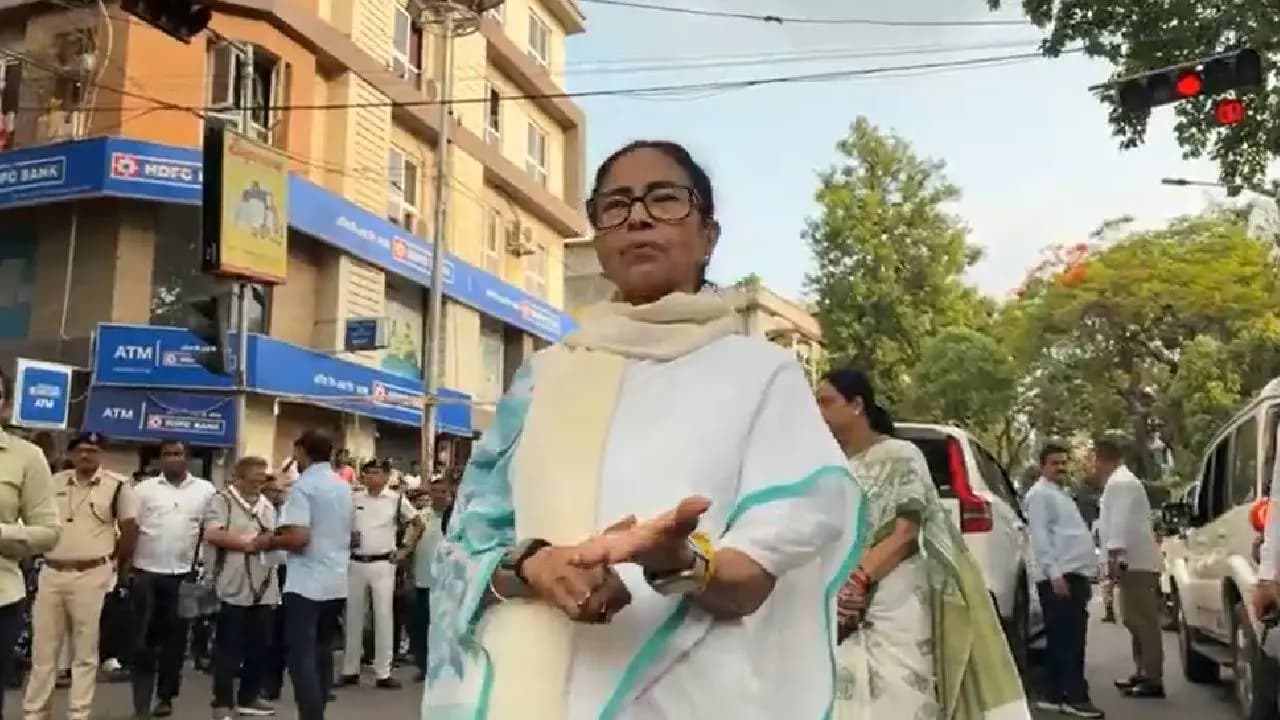 Mamata Banerjee slams central force before casting her vote