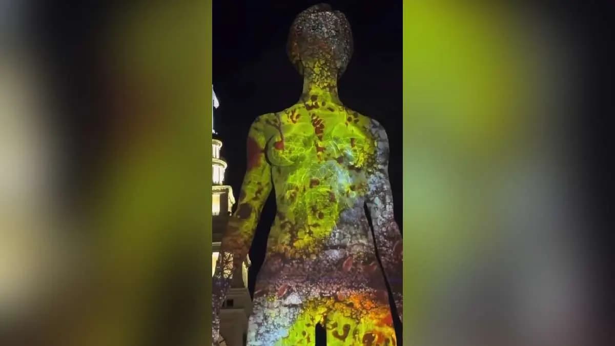  45 Foot Statue Of A Naked Woman Triggers Social Media Storm