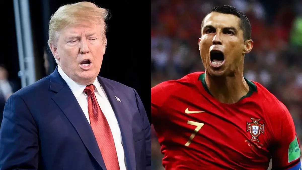 US president Donald Trump gets jersey signed by Cristiano Ronaldo amid Iran-Israel conflict 