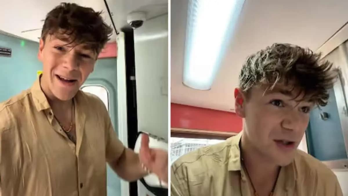 British Traveller Gets Food on Indian Train then
