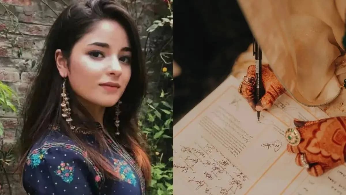 Dangal actress Zaire Wasim gets married shared pictures from her nikaah ceremony