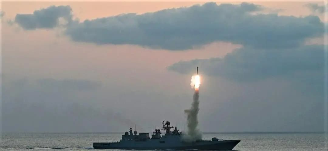 Anytime Anywhere Indian Navys strong message with Arabian sea warship visuals