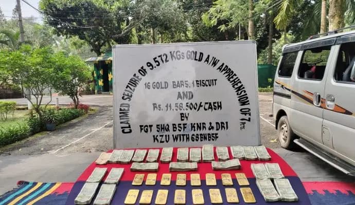 gold seized by bsf