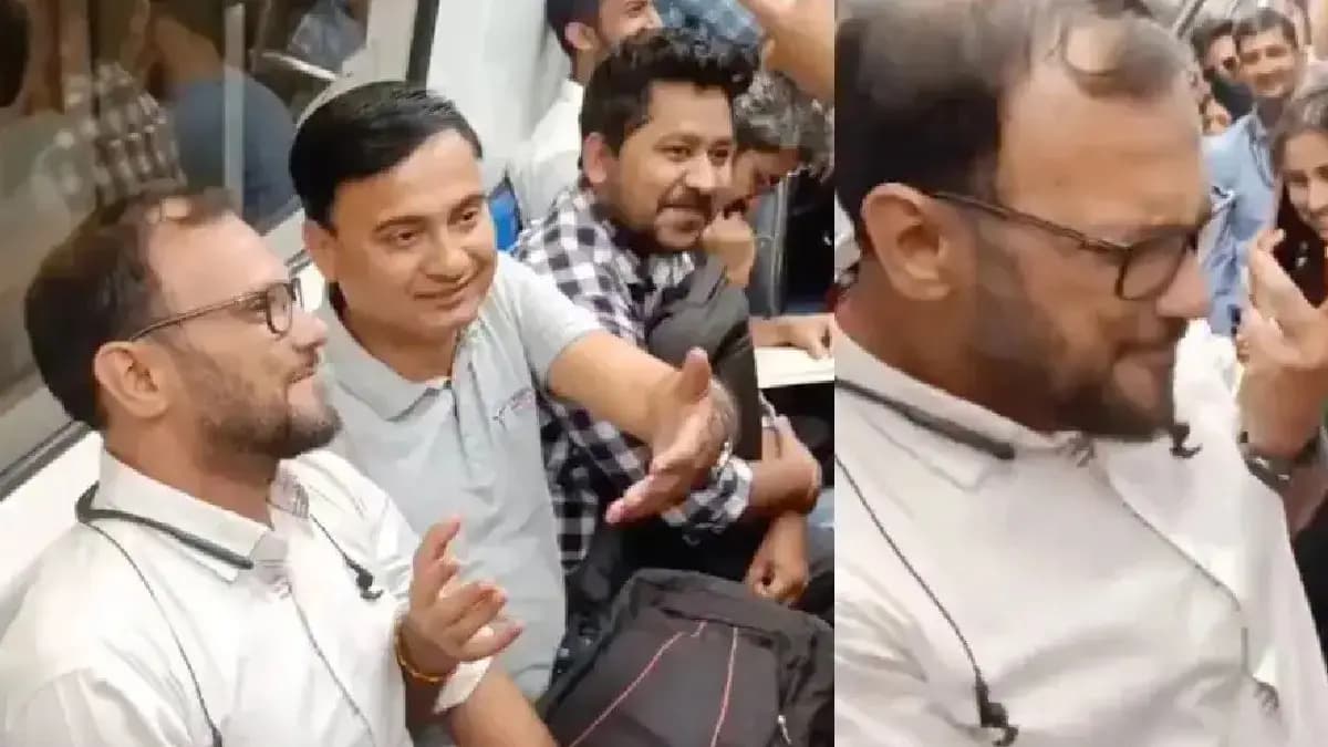 Delhi Metro Passenger Refuses to Give Woman  Seat viral  Video