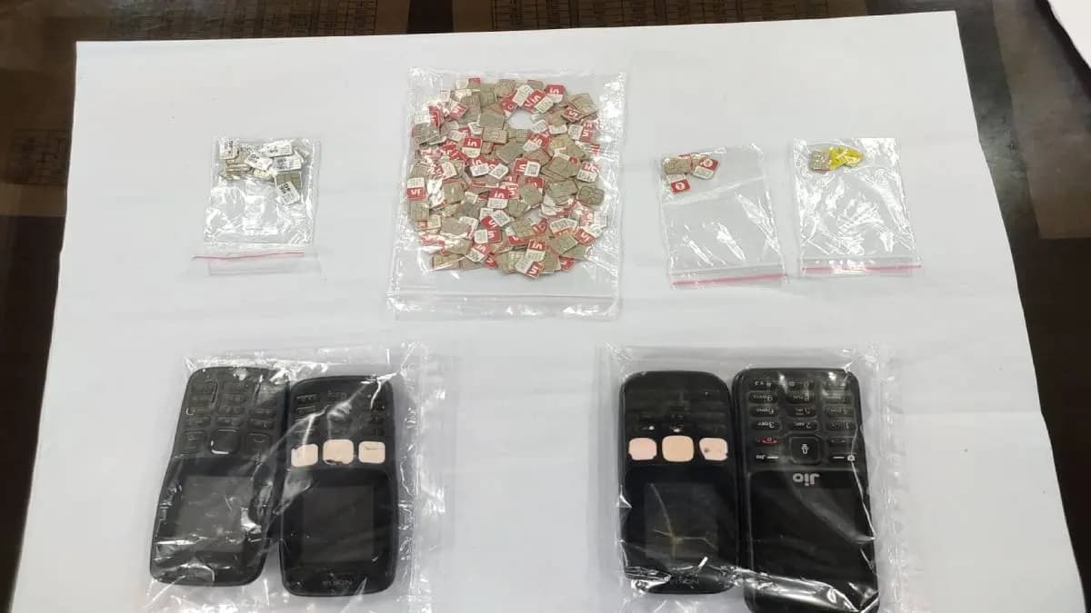 West Bengal police recovered huge quantity sim cards