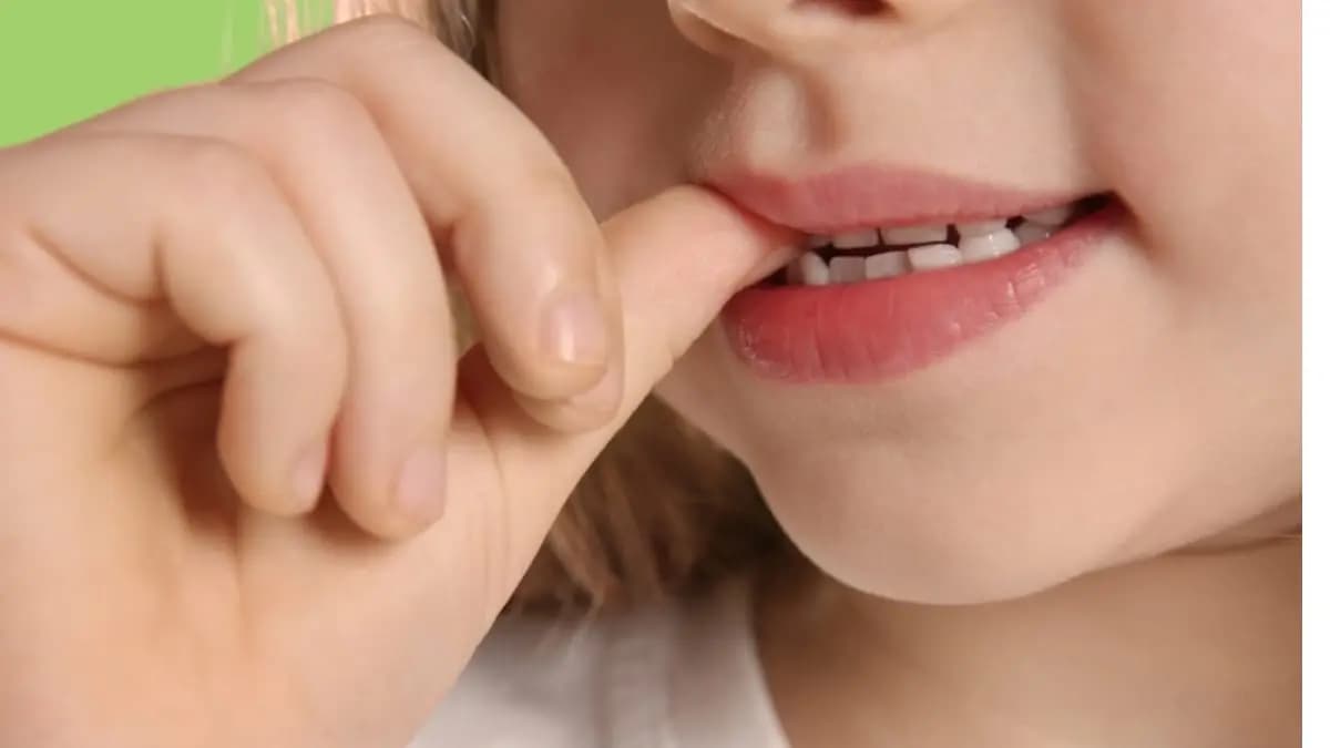 cutting nails with teeth is bad habit of childrens remedies for removing this lif