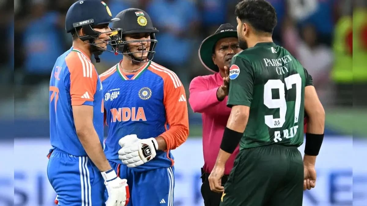 India opener Abhishek Sharma shares tense exchange with Haris Rauf