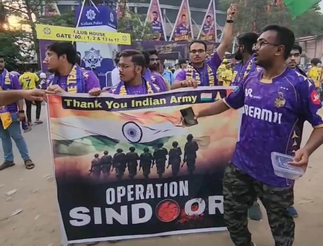 National Anthem played to honour Indian Armed forces ahead of KKR-CSK match 