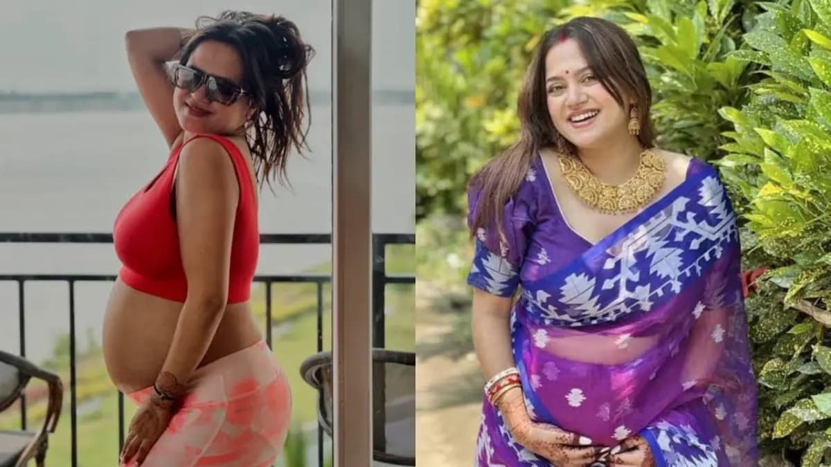 Tollywood actress Ahona Dutta shared her pregnancy workout video 