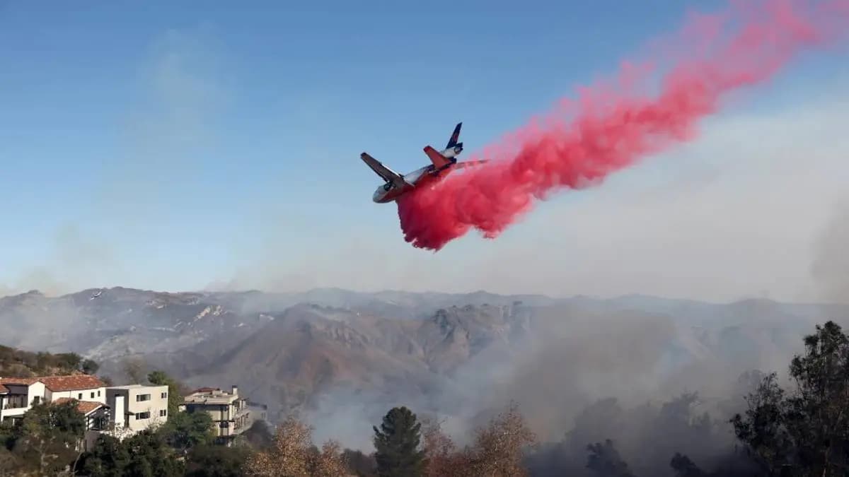 What Is Pink Powder Dropped By Planes Thats Helping Fight Los Angeles Wildfires