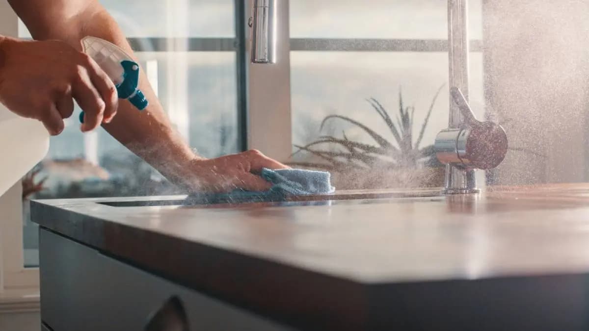 How to remove stain from kitchen wall