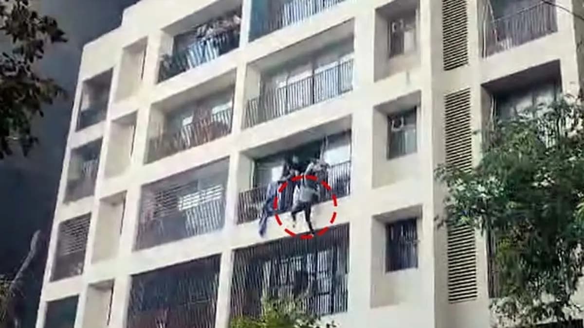 New Air India crash videos show students jumping off BJ medical college hostel balcony as smoke billows