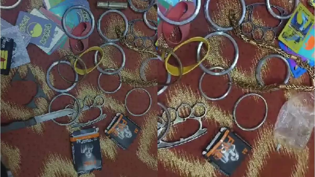 Condom knife cards recovered from the bags of class seven to ten students of Nashik school watch the video