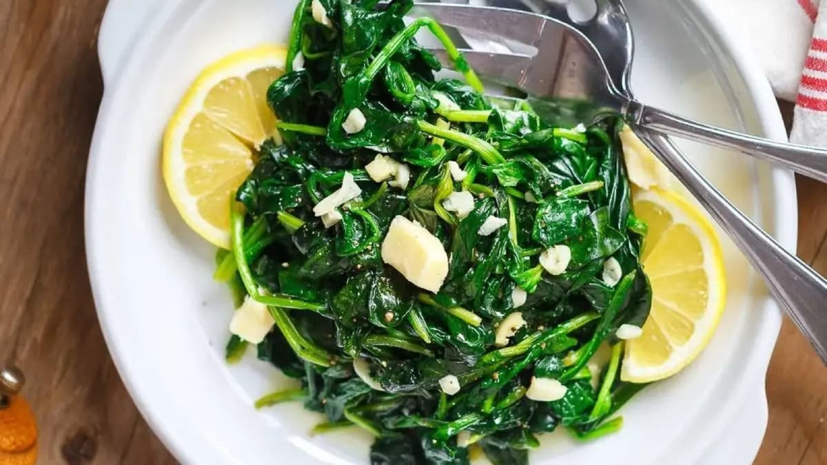 By adding lemon juice to Spinach your body absorbs iron instantly and energy increases