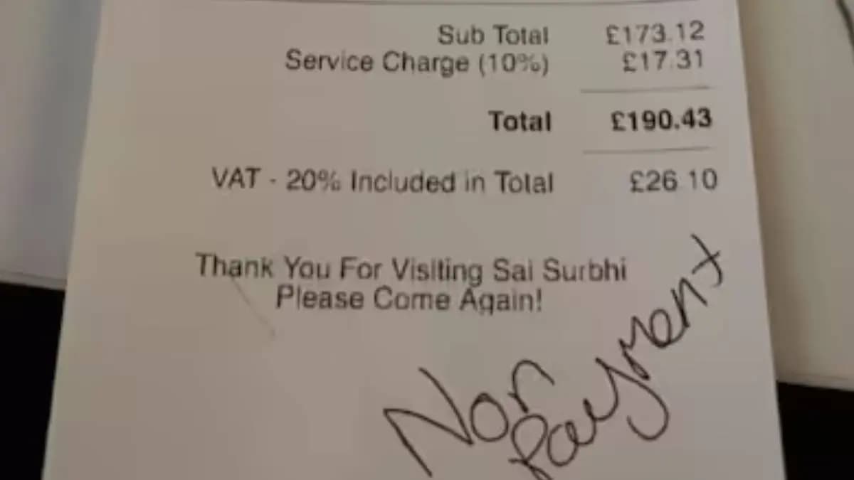 Indians eloped from UK restaurant after billing 23000