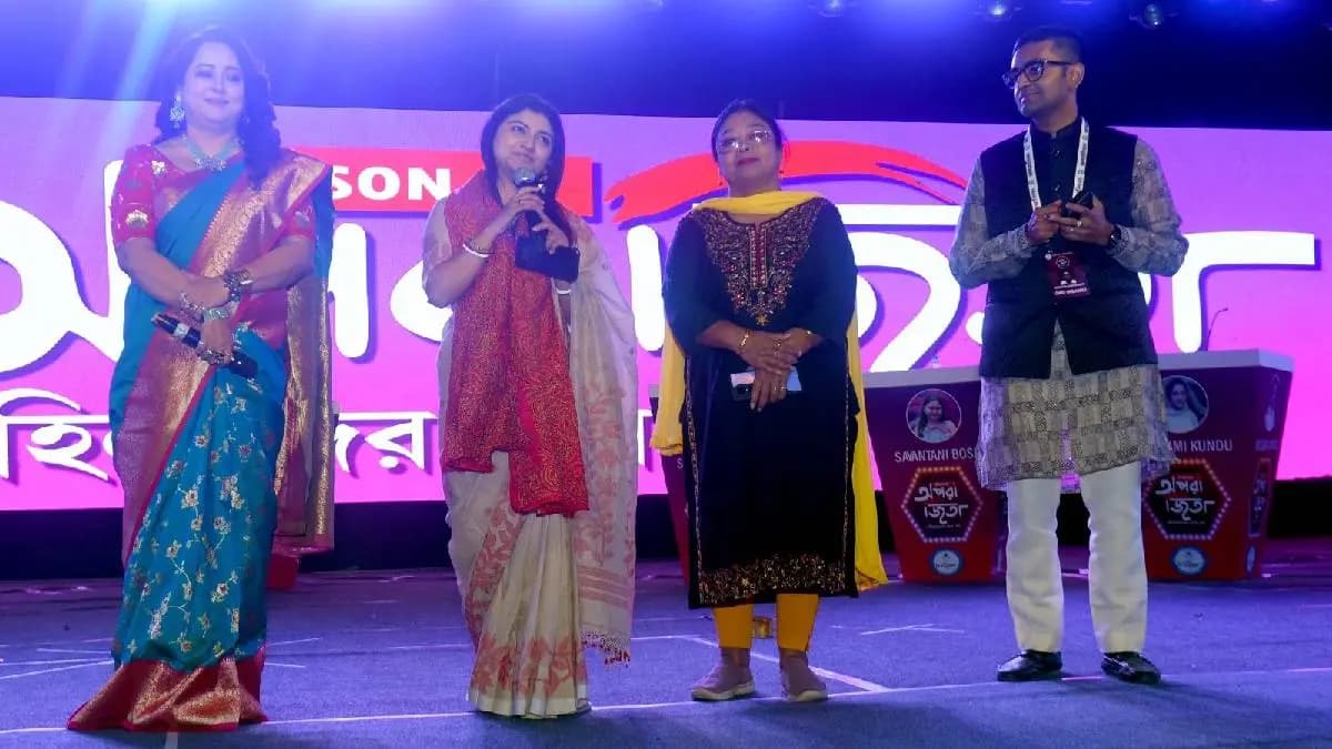 Aparajita addy has hosted a women centric live game show in kolkata named Aparajita with sayantika banerjee and aditi munsi details inside ENT