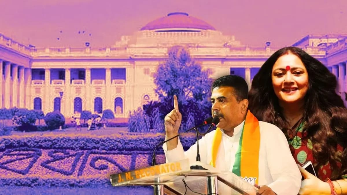 Subhendu Adhikari Agnimitra Paul and 2 more bjp leaders suspended from assembly gnr 