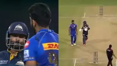 Jasprit Bumrah and Rahul Tewatia engage in heated exchange during IPL Eliminator 