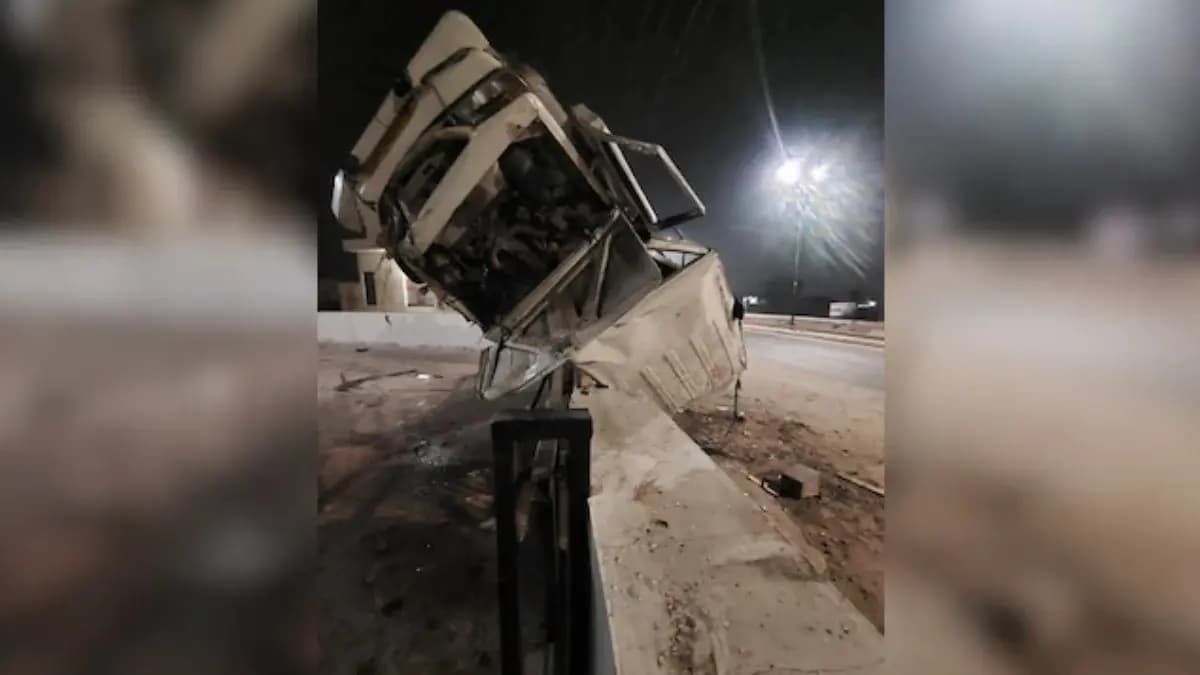Car Flips 8 Times, But No One Hurt in Rajasthan  Accident gnr 