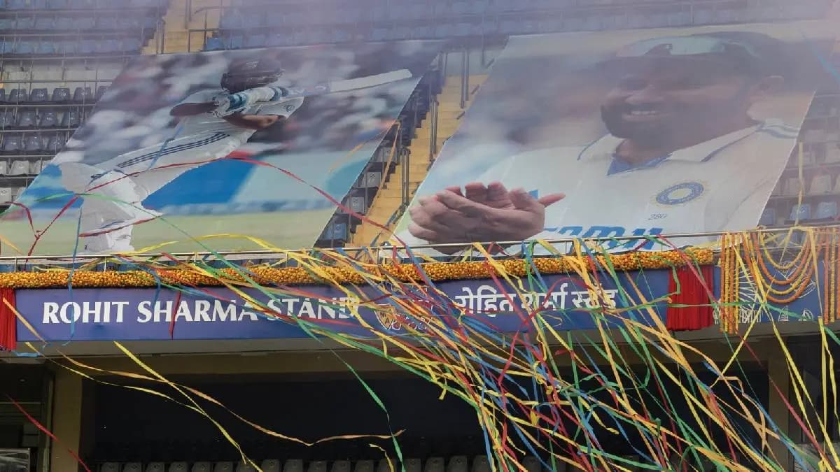 Rahul Dravid heartfelt video for Rohit Sharma as a stand after him unveiled at Wankhede