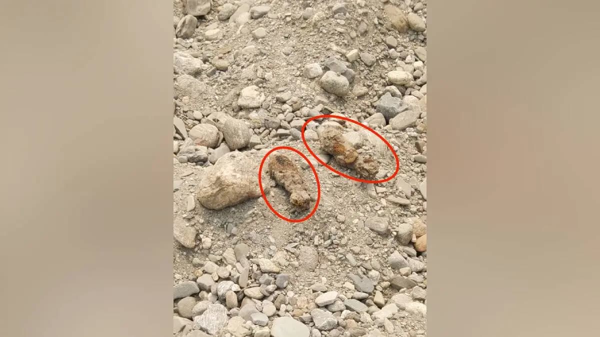 Again mortar shell recovered from Ghish river in Jalpaiguri 