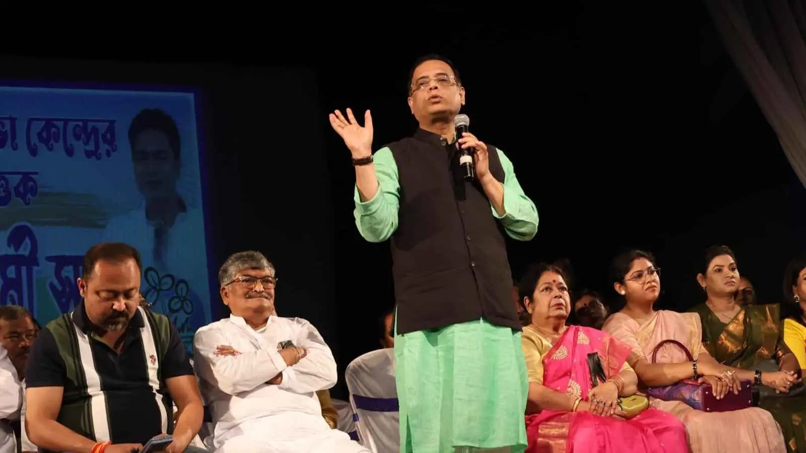 WB Minister Snehasis Chakraborty at Chinsurah TMC Workers Meeting