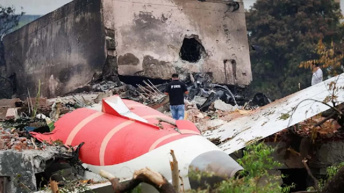 Air India Crash update youth had come home fromto perform the last rites of his father was killed in plane crash