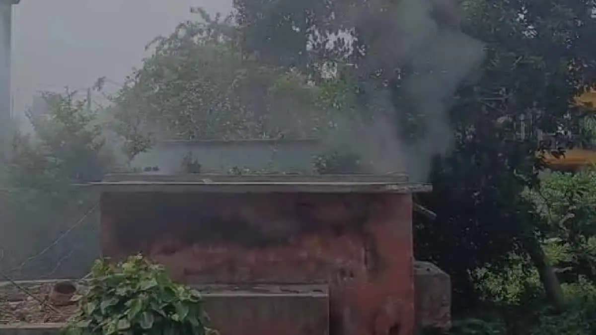 Fire broke out at Habra Police station of North 24 Pargana