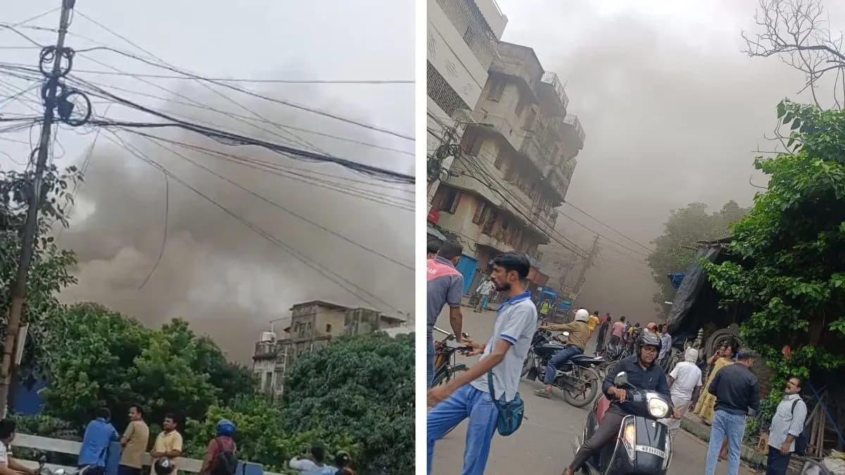 Massive Fire at Park Circus area
