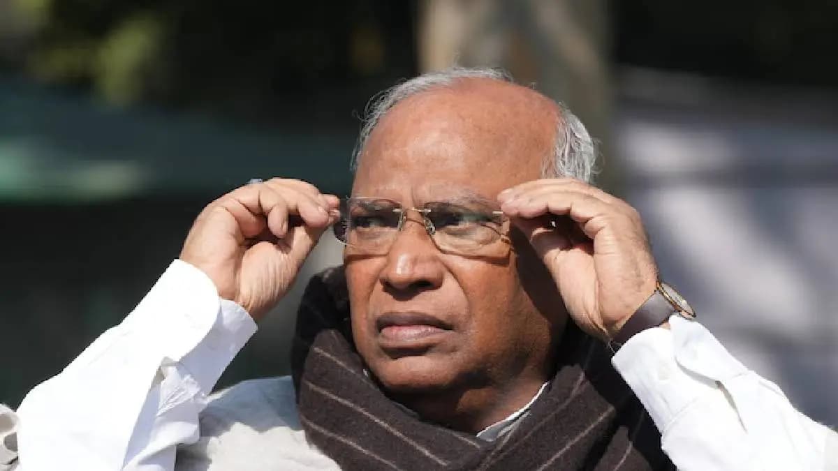 Systematic conspiracy Congress President Mallikarjun Kharge slams Modi Govts election rule change