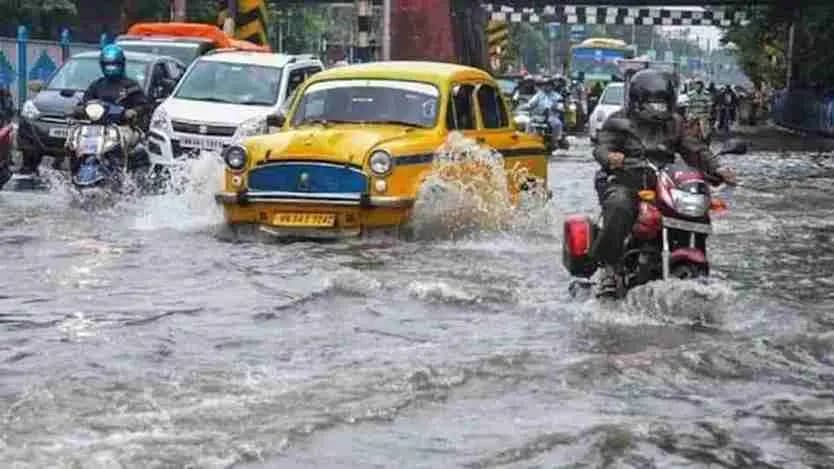 IMD Weather Forecast Very Heavy Rainfall Thunderstorm Warning in West Bengal Due to Depression