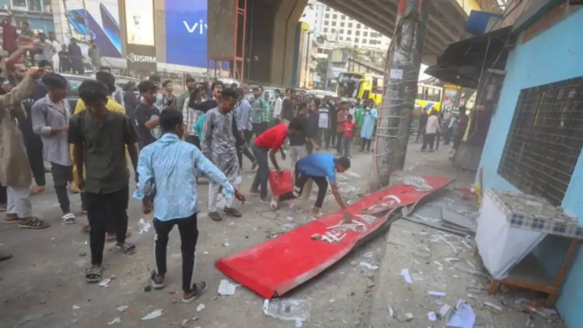 Bata Puma showrooms vandalized by mob in Bangladesh