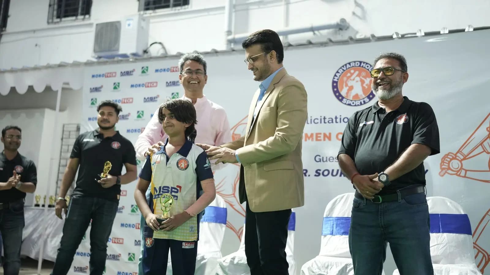 Sourav Ganguly felicitates Harvard House Sports Womens Team for remarkable achievement in CAB league 