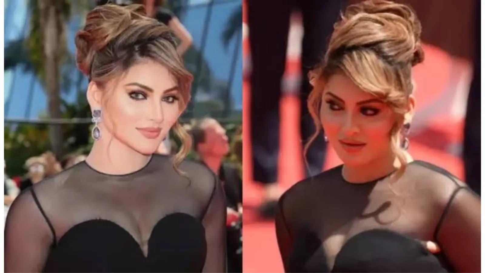 Urvashi Rautela suffers major wardrobe malfunction at Cannes 2025