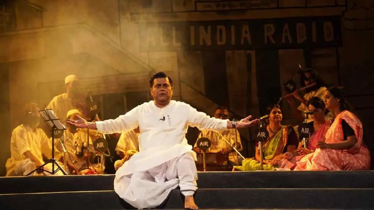 TMC MLA Narayan Goswami plays Birendra Krishna Bhadra on stage