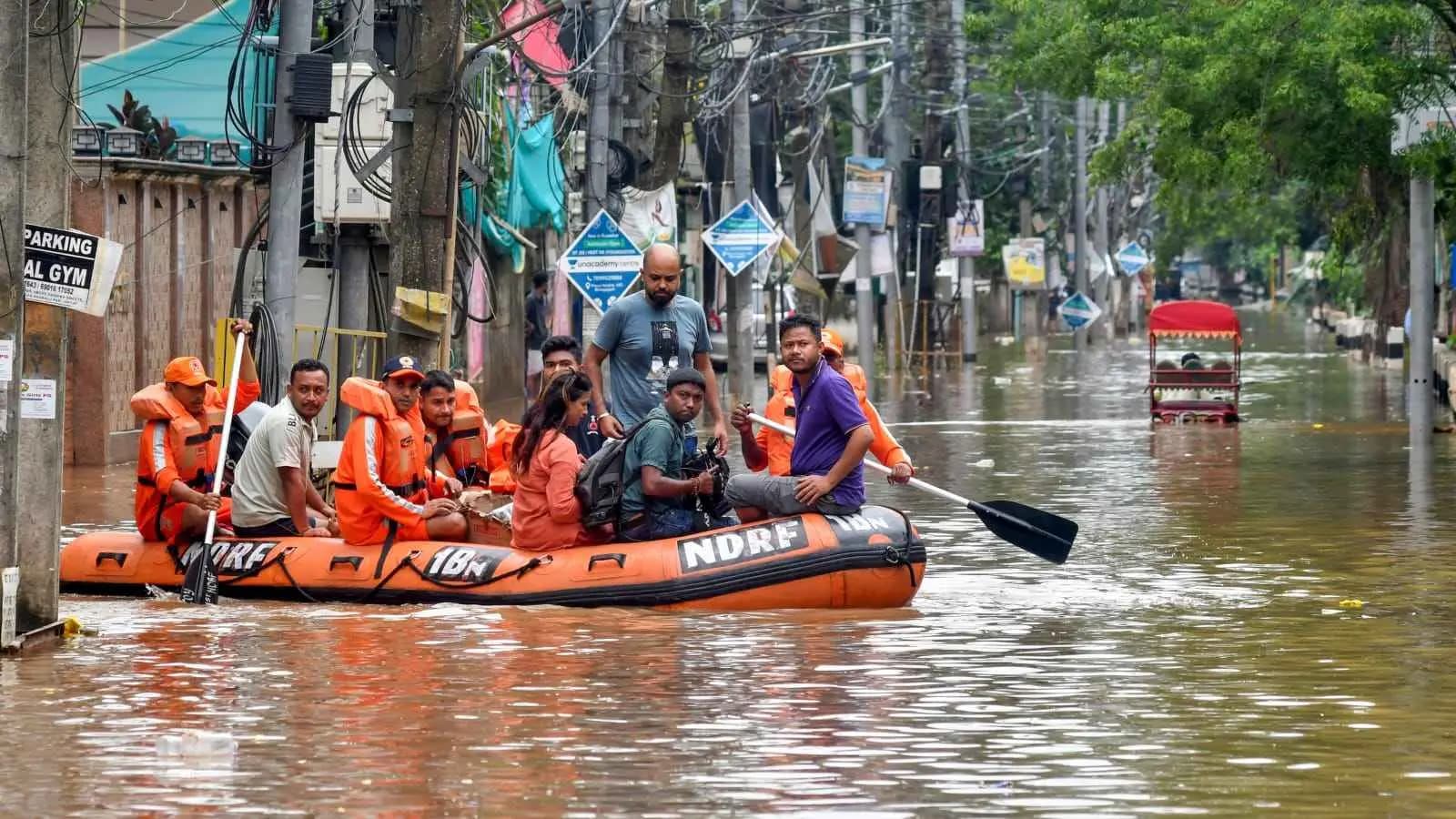 Heavy Rain Causes Floods In Parts Of Assam Five Killed In Landslides