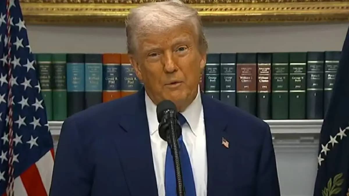 US President Donald Trump Reaction on India Pakistan Ceasefire