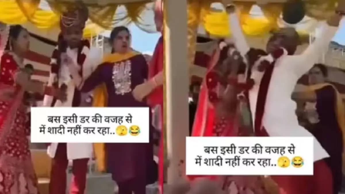  Grooms girl friend crashes wedding beats him while bride watches in shock