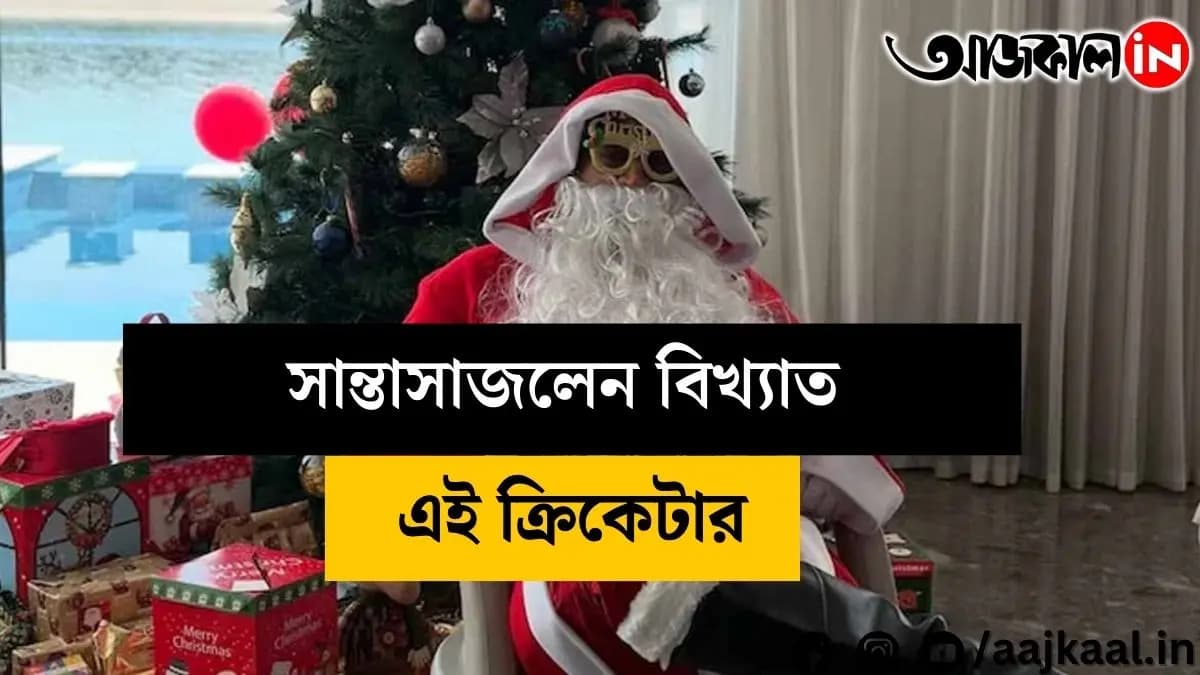 This famous cricketer dressed up as Santa