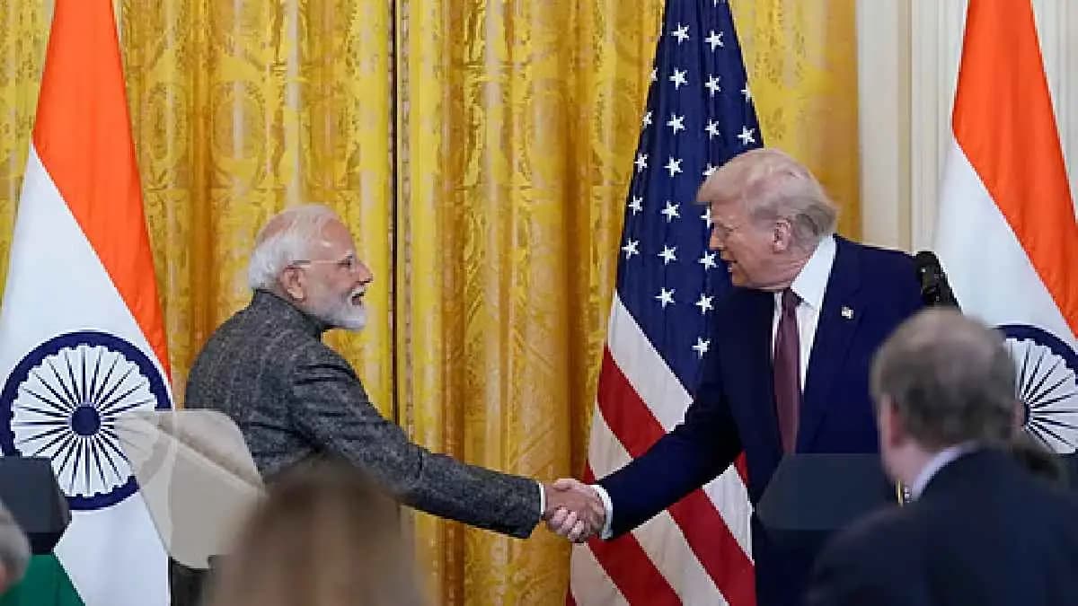 PM Narendra Modi as Trump dials down with Friends remark