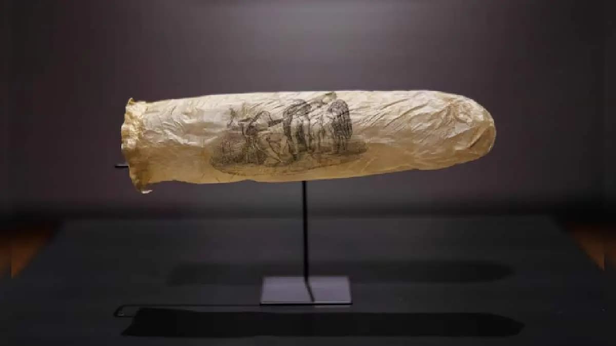  200 Year Old Condom With Erotic Painting Goes On Display At Dutch Museum