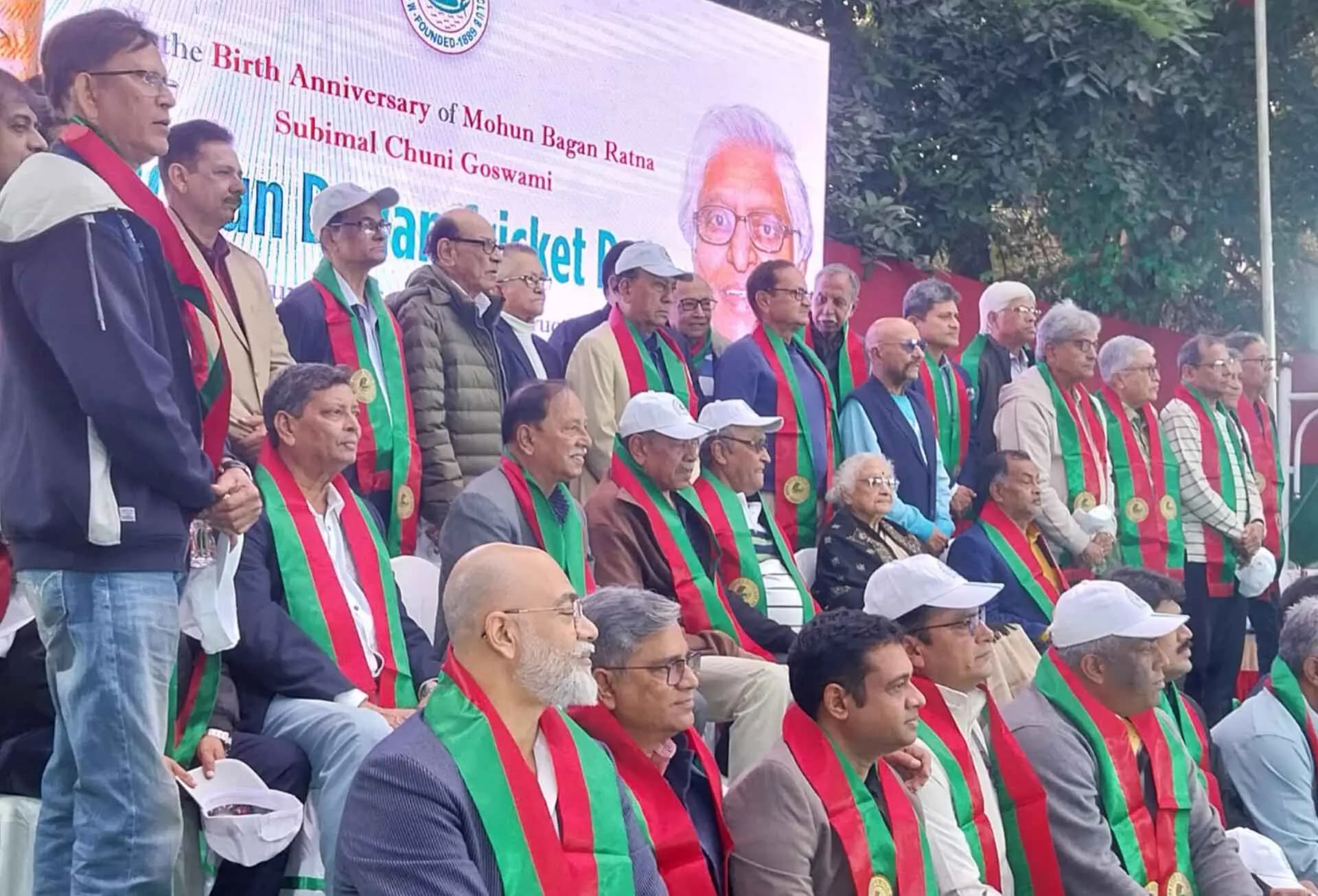 Mohun Bagan's cricket facilities launched by syed kirmani on the auspicious occasion of chuni goswami's birth anniversary spt 